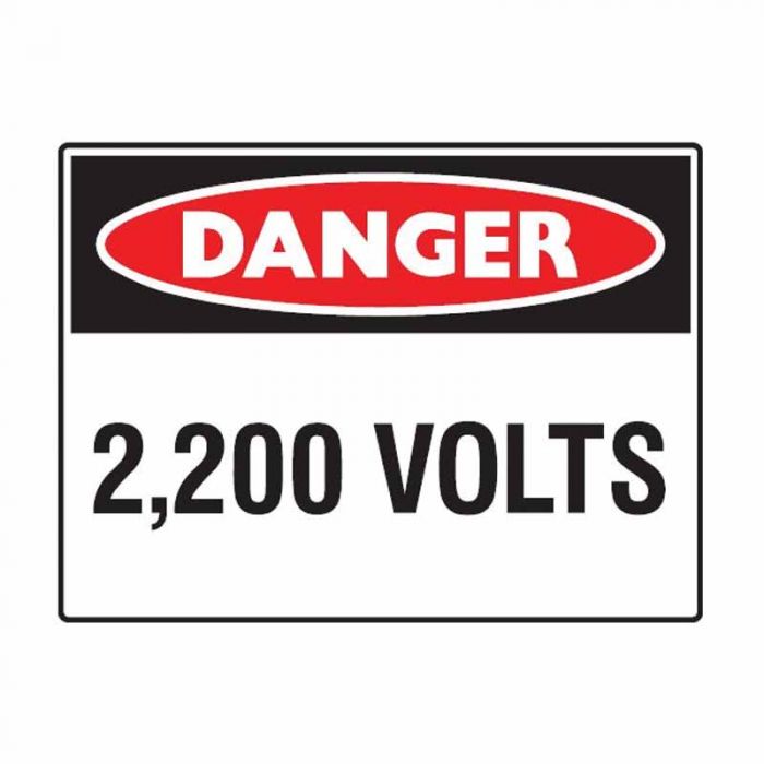 863667 Electrical Hazard Sign - Danger 2