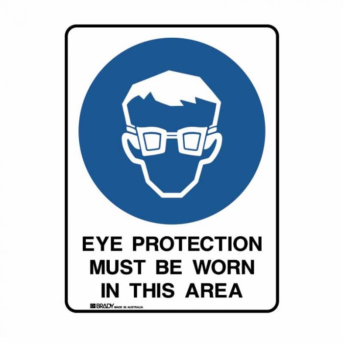 868825 UltraTuff Sign - Eye Protection Must Be Worn In This Area 