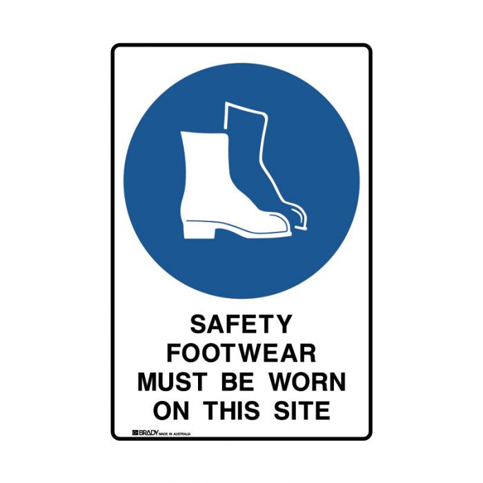 872560 UltraTuff Sign - Safety Footwear Must Be Worn On This Site 