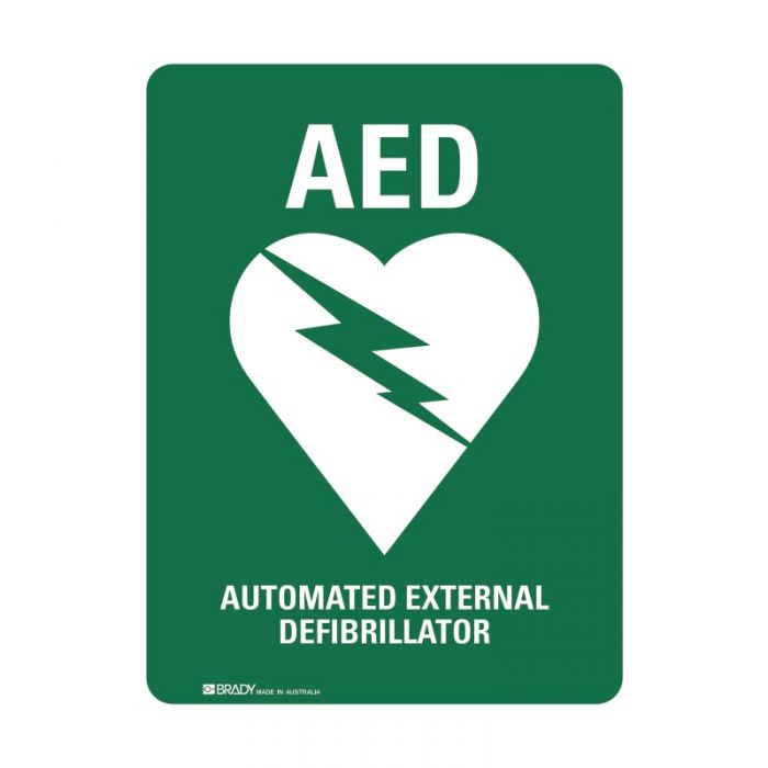 872718 Emergency Information Sign - AED 