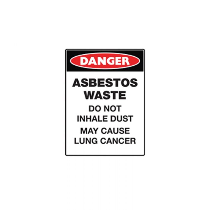 875528 Asbestos Sign - Abestos Waste 