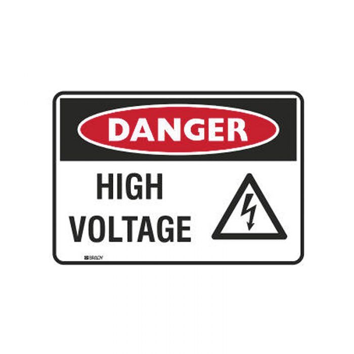 ToughWash Sign - Danger High Voltage   