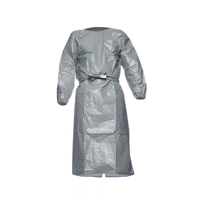878089 DuPont Tychem F Chemical Resistant Gown with Sleeves