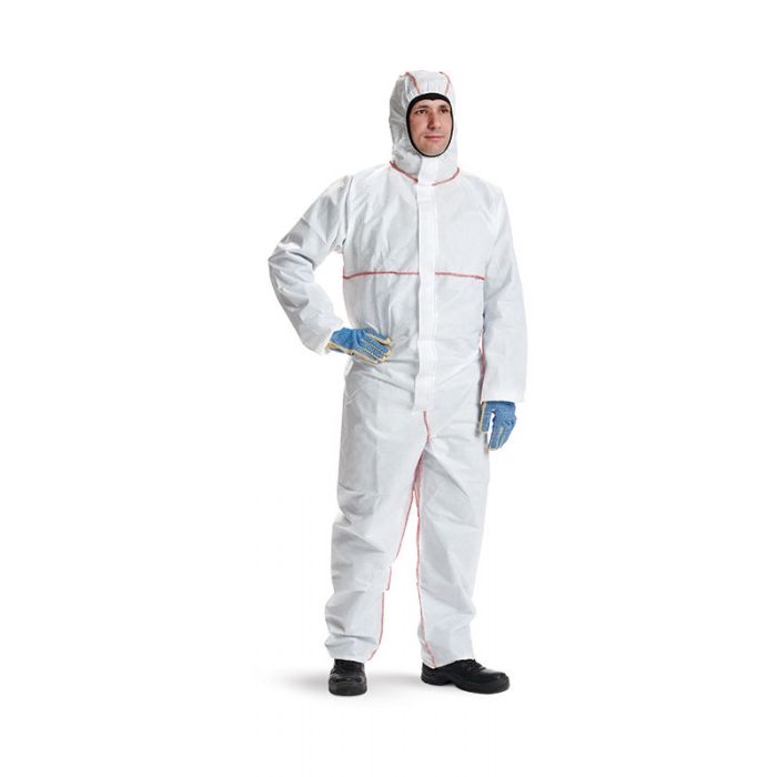 878090 DuPont Proshield FR Hooded SMS Coverall Medium Carton of 50