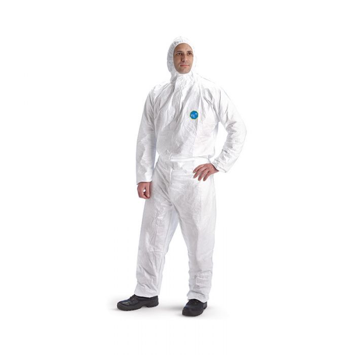 878097 DuPont Tyvek Dual Hooded Coverall Large Carton of 100