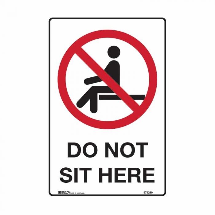 Do Not Sit Here, 300 x 225 - POLY