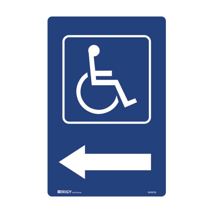 91351 Accessible Traffic & Parking Sign - Disabled Picto Arow Right 