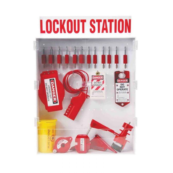 99703 Enclosed Valve Station With 12 Safety Padlocks