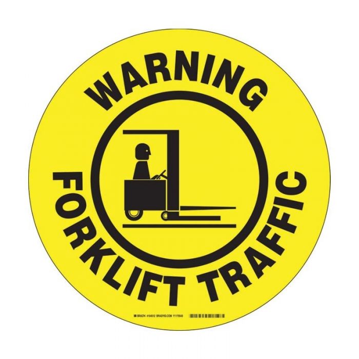 ToughStripe Floor Signs - Warning Forklift Traffic