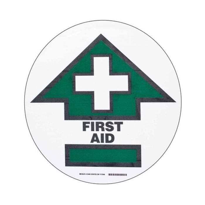 ToughStripe Floor Signs - First Aid Arrow