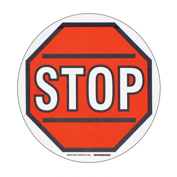 ToughStripe Floor Signs - Stop