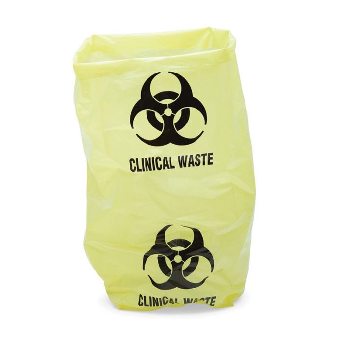5L Clinical Waste Bag Biohazard Symbol -  Pack of 100