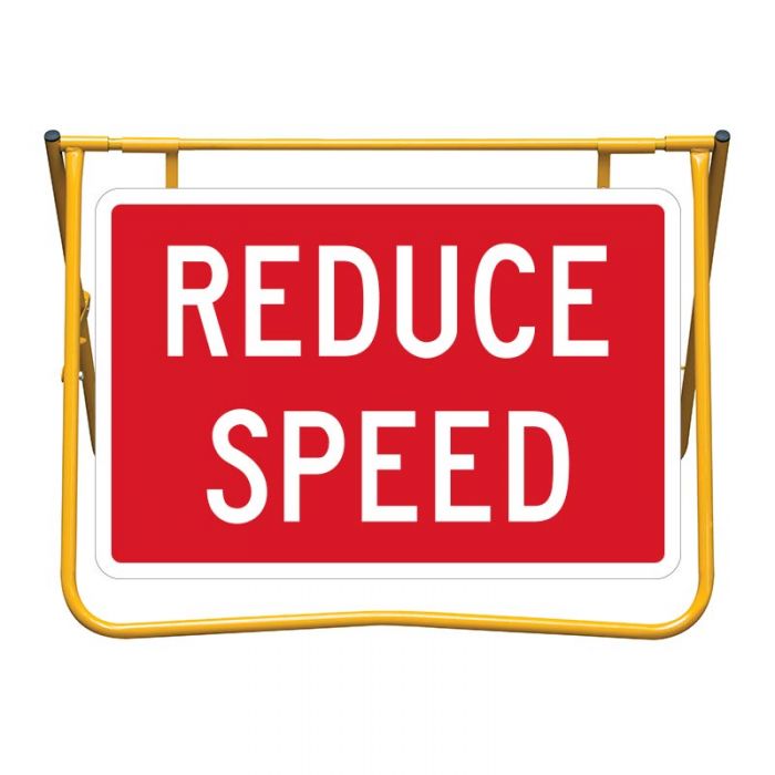 Reduce Speed Sign and Stand Kit, 900 x 600mm