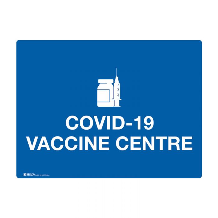 COVID-19 Vaccine Centre Sign - 450X300 POLY