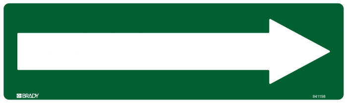 Directional Sign - Arrow White Green  