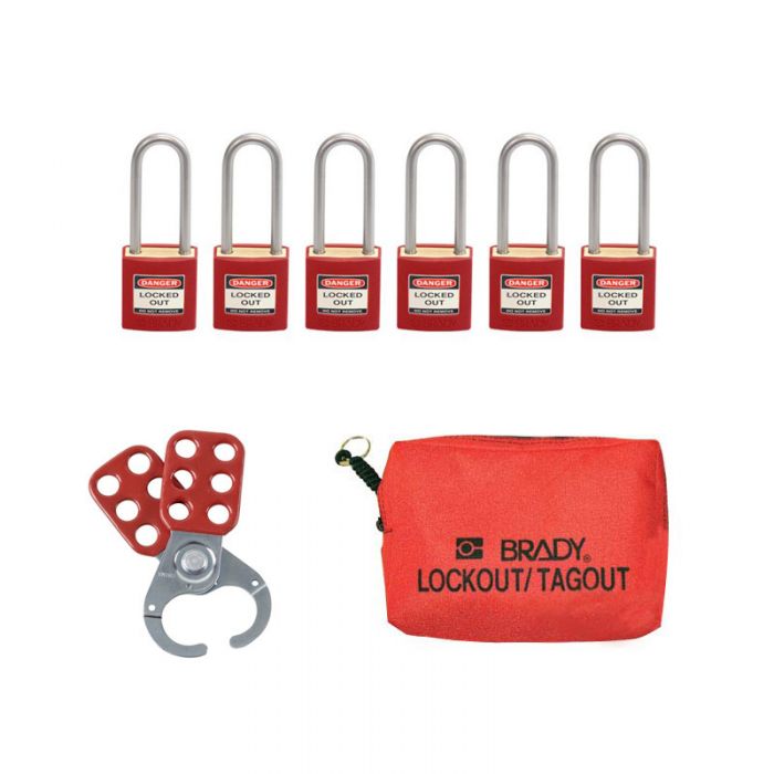 Brass Safety Padlock Lockout Kit