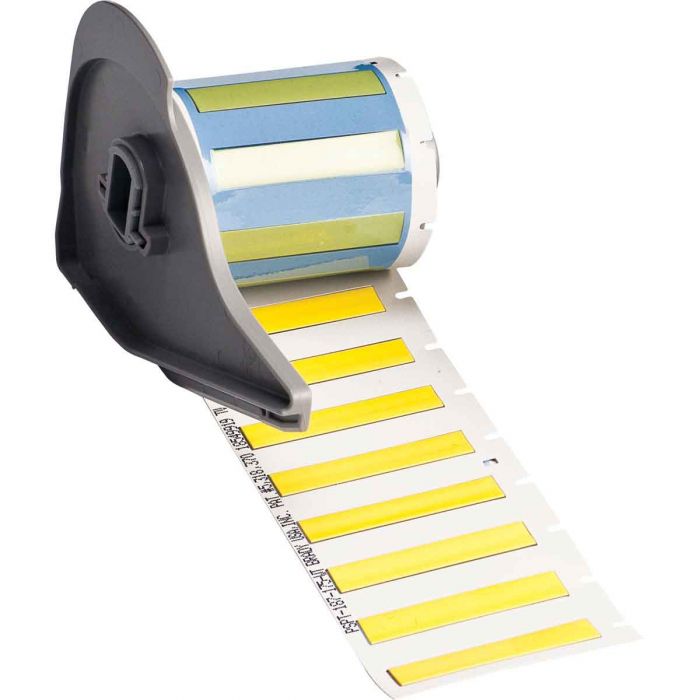 PermaSleeve Heat Shrink Wire and Cable Labels for M7 Printers - 44.45mm (W) x 8.51mm (H), Yellow