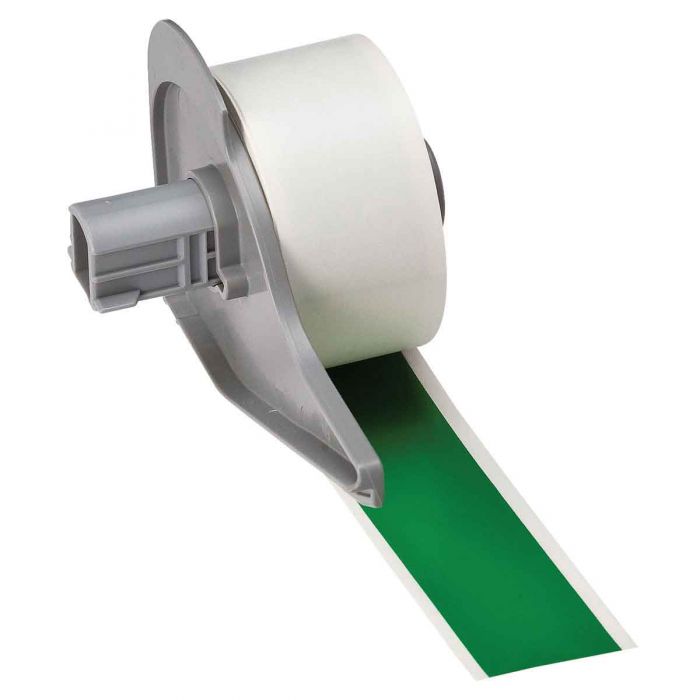 All Weather Permanent Adhesive Vinyl Label Tape for M7 Printers - 25.40 mm (W) x 15.24 m (L), Green