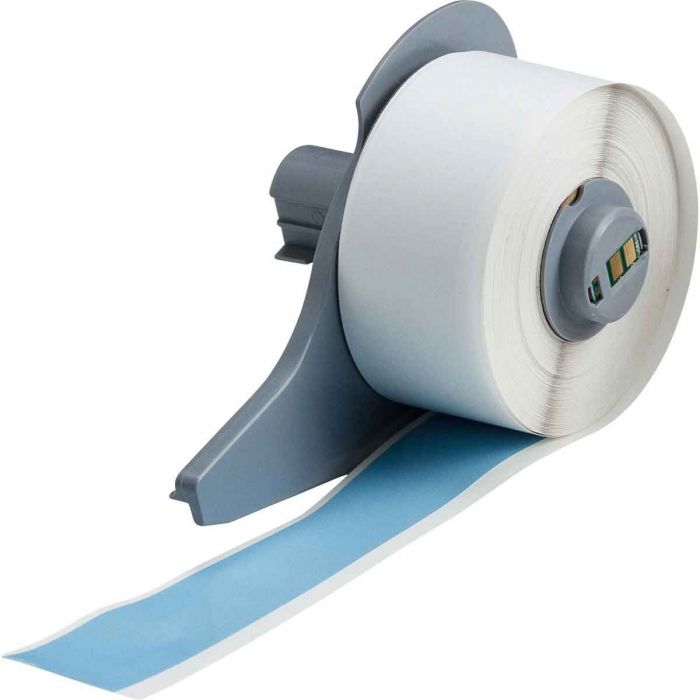 All Weather Permanent Adhesive Vinyl Label Tape for M7 Printers - 25.40 mm (W) x 15.24 m (L), Sky Blue