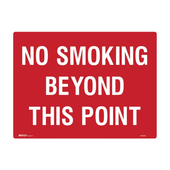 PF832064 Prohibition Sign - No Smoking Beyond This Point 