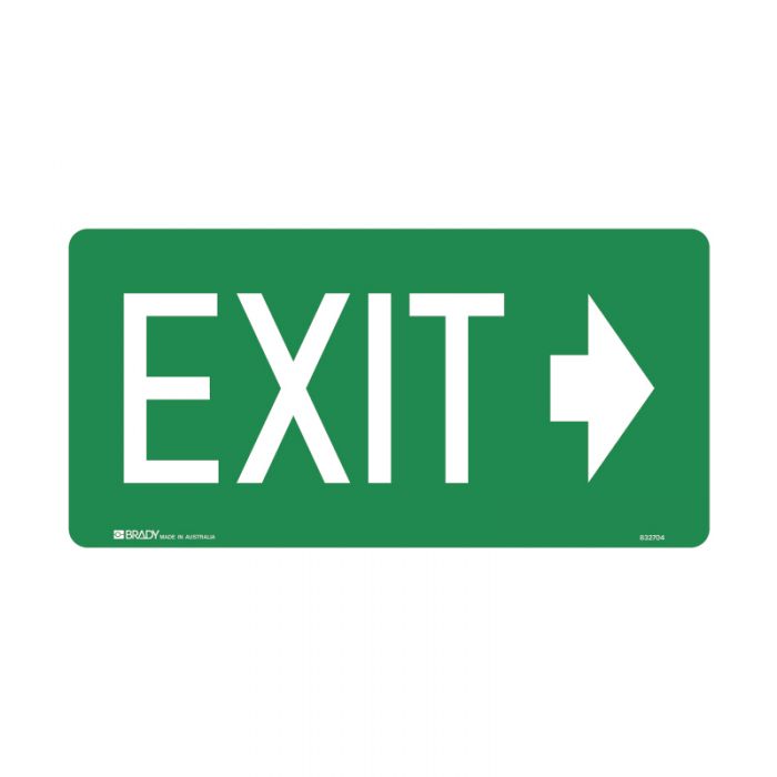PF832704 Exit Sign - Exit Arrow Right 