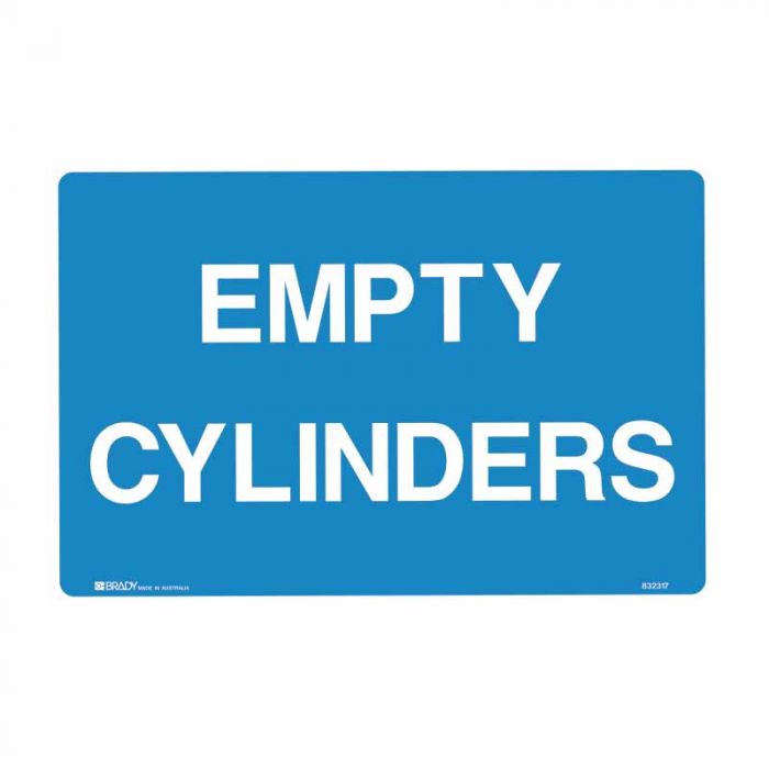 PF835121 Building & Construction Sign - Empty Cylinders 