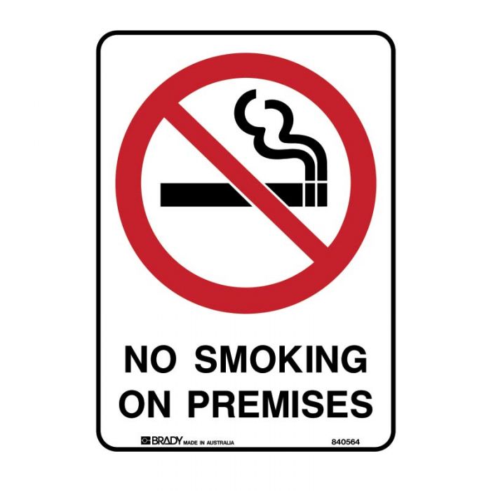 PF835709 Prohibition Sign - No Smoking On Premises 