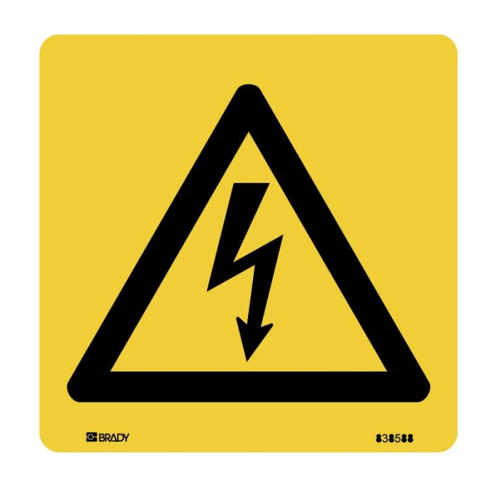 PF840922 Warning Sign - High Voltage Symbol 