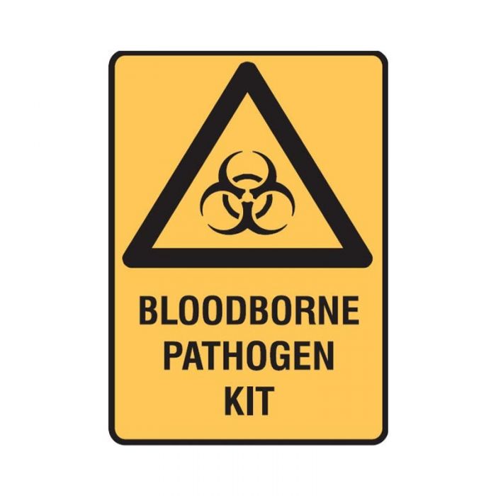 PF841138 Warning Sign - Bloodborne Pathogen Kit 
