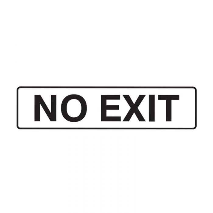 PF841184 Exit Sign - No Exit 