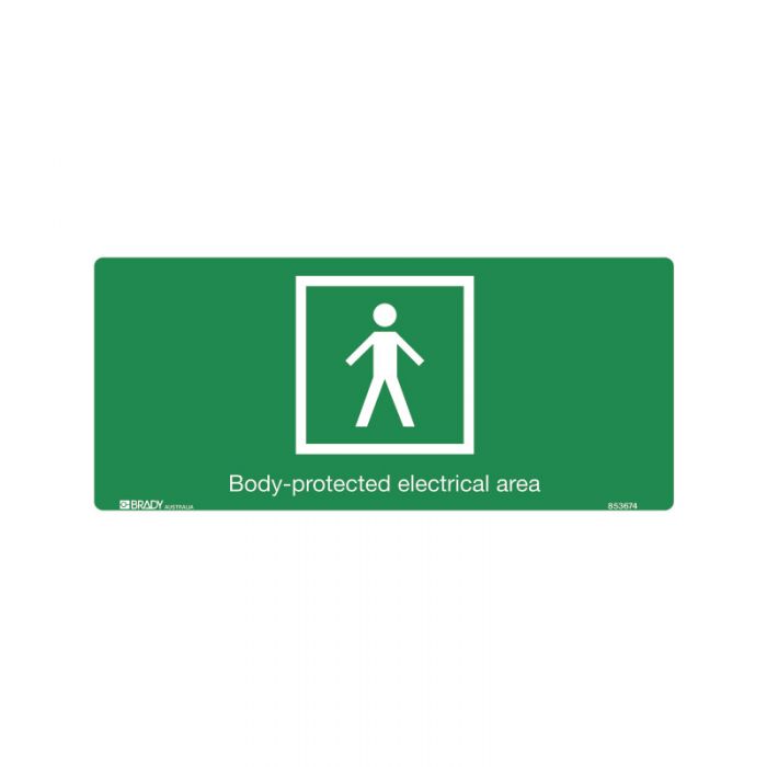 PF853673 Hospital-Nursing Home Sign - Body-Protected Electrical Area 