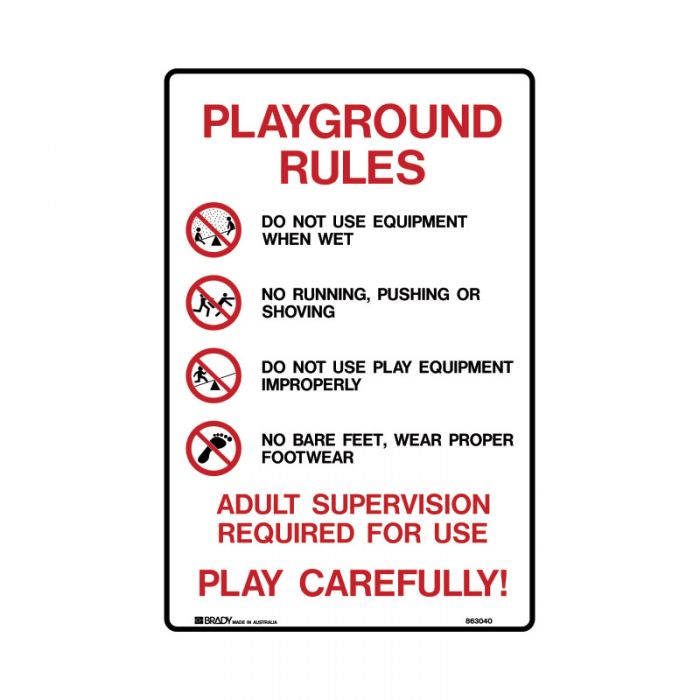 PF855897 Park Sign - Playground Rules.. 