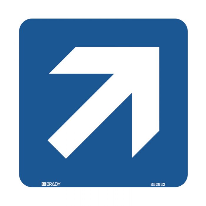 PF855914 Hospital-Nursing Home Sign - Diagonal Arrow Symbol 