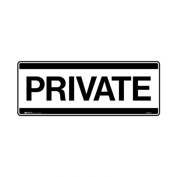 PF856086 Public Area Sign - Private 