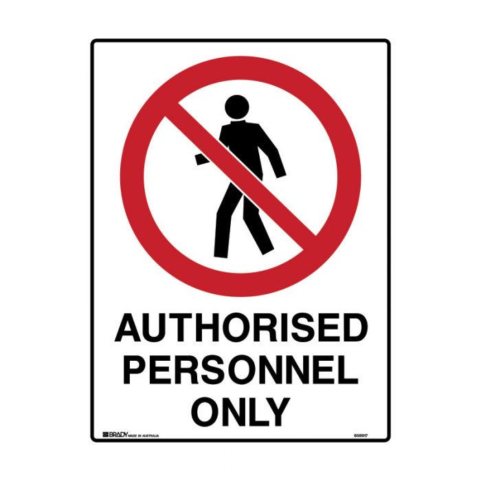PF858921 Mining Site Sign - Authorised Personnel Only 