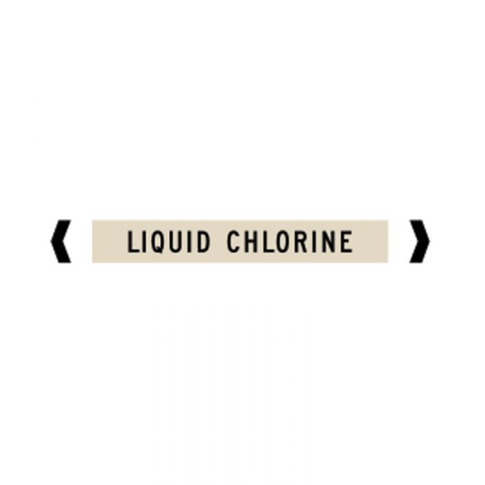 PF891815 Pipemarker - Liquid Chlorine