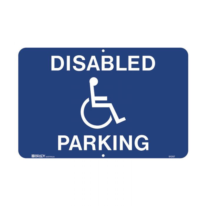 PF91357 Accessible Traffic & Parking Sign - Disabled Parking Landscape 