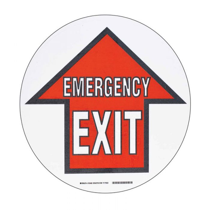 ToughStripe Floor Signs - Emergency Exit