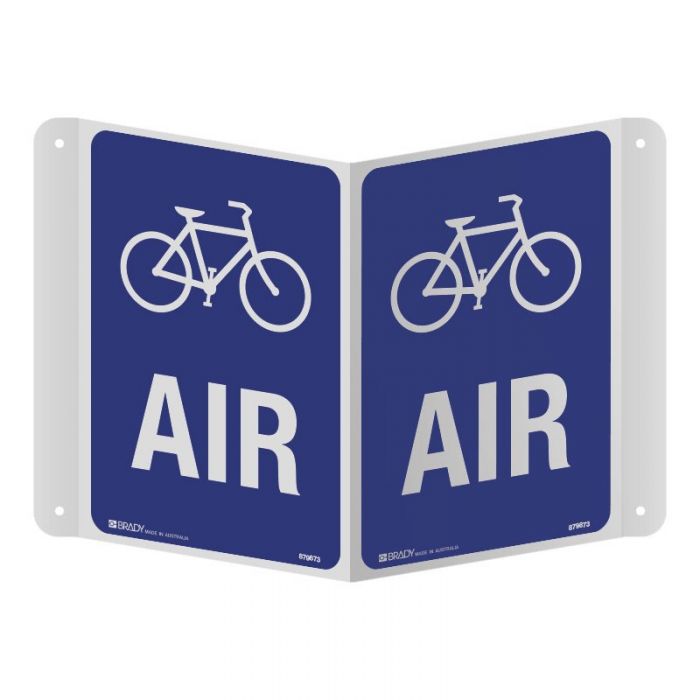 3D Car Park Bicycle Projecting Sign - Air, 250 x 175mm, Poly