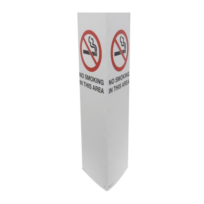 Bollard Signs - No Smoking in this Area, Flute