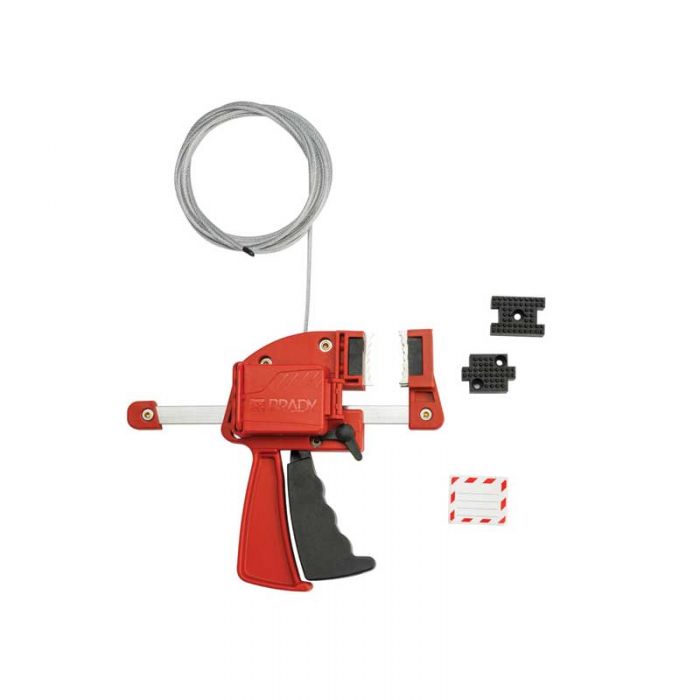 Clamping Cable Lockout, Red 