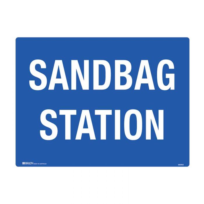 Sandbag Station Sign, 600 x 450mm, Polypropylene