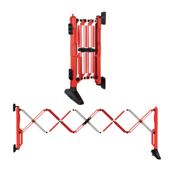 EasyExpand Expanding Barrier 3m Wall/Rack Mounted Red and White