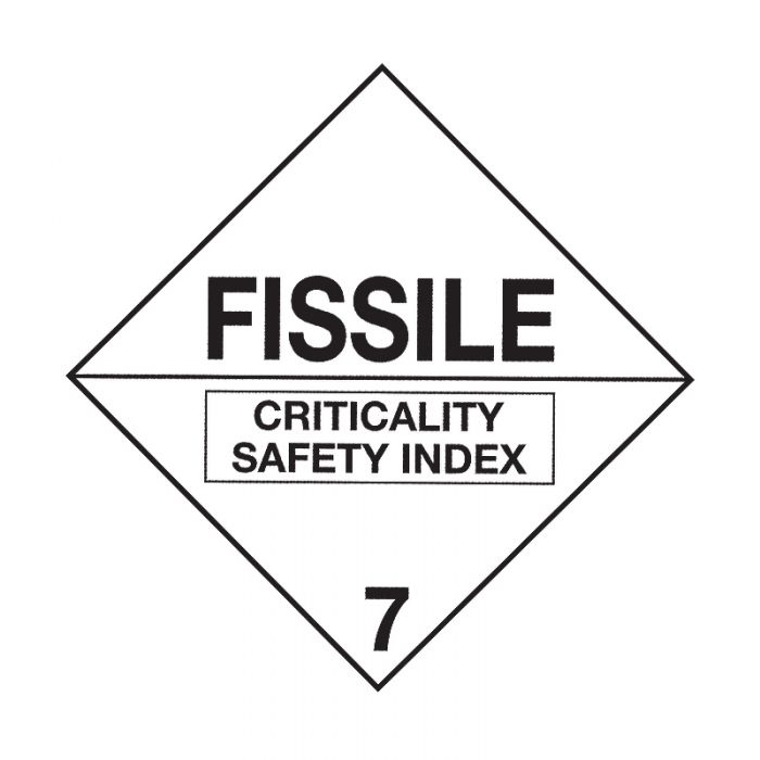 Dangerous Goods Labels - Fissile 7