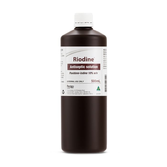Riodine Povidone-Iodine Antiseptic Solution 10% 500ml